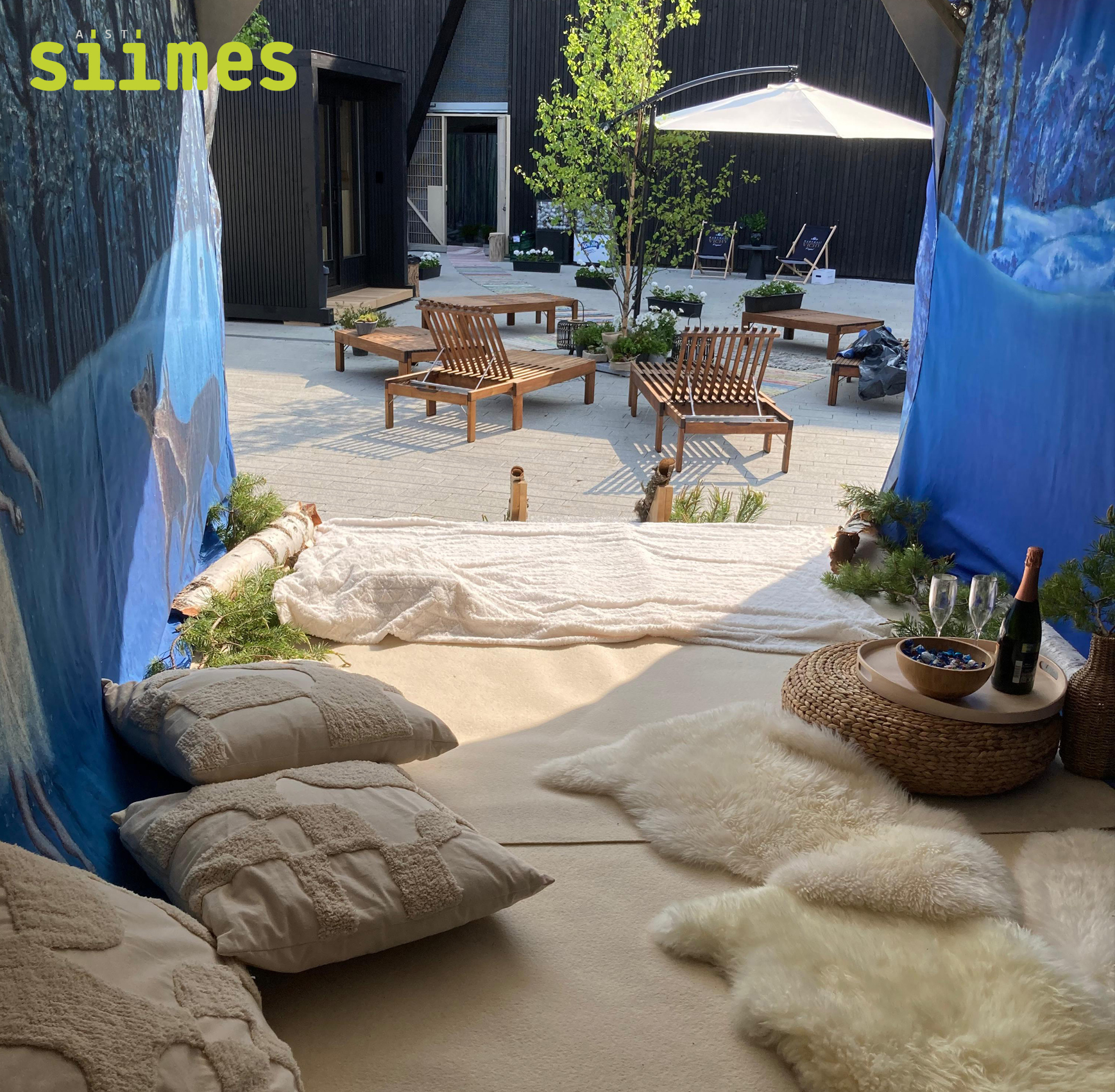 AistiSiimes talviteemaa (World Sauna Forum, liikuteltava Siimes)